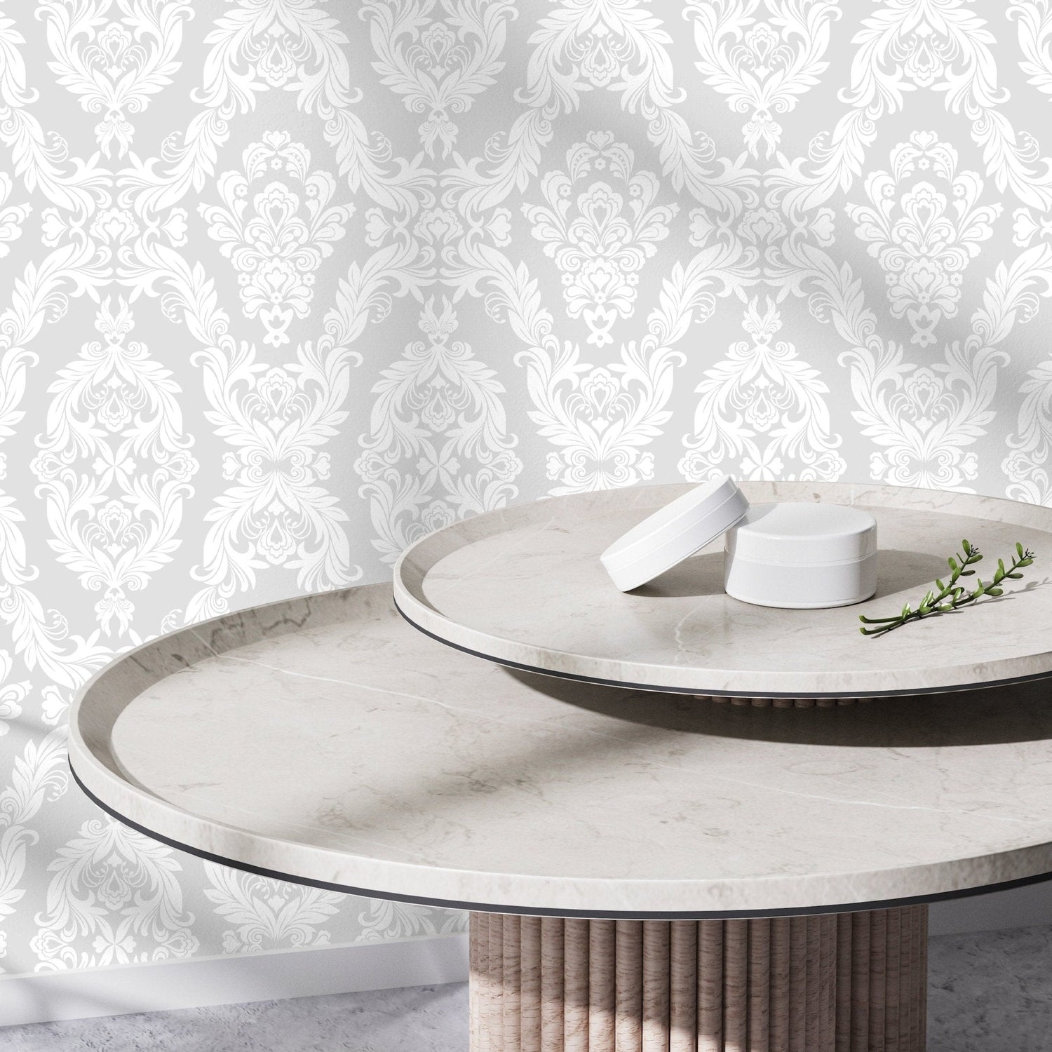 Elegant Damask Wallpaper - C338 - WallTrend