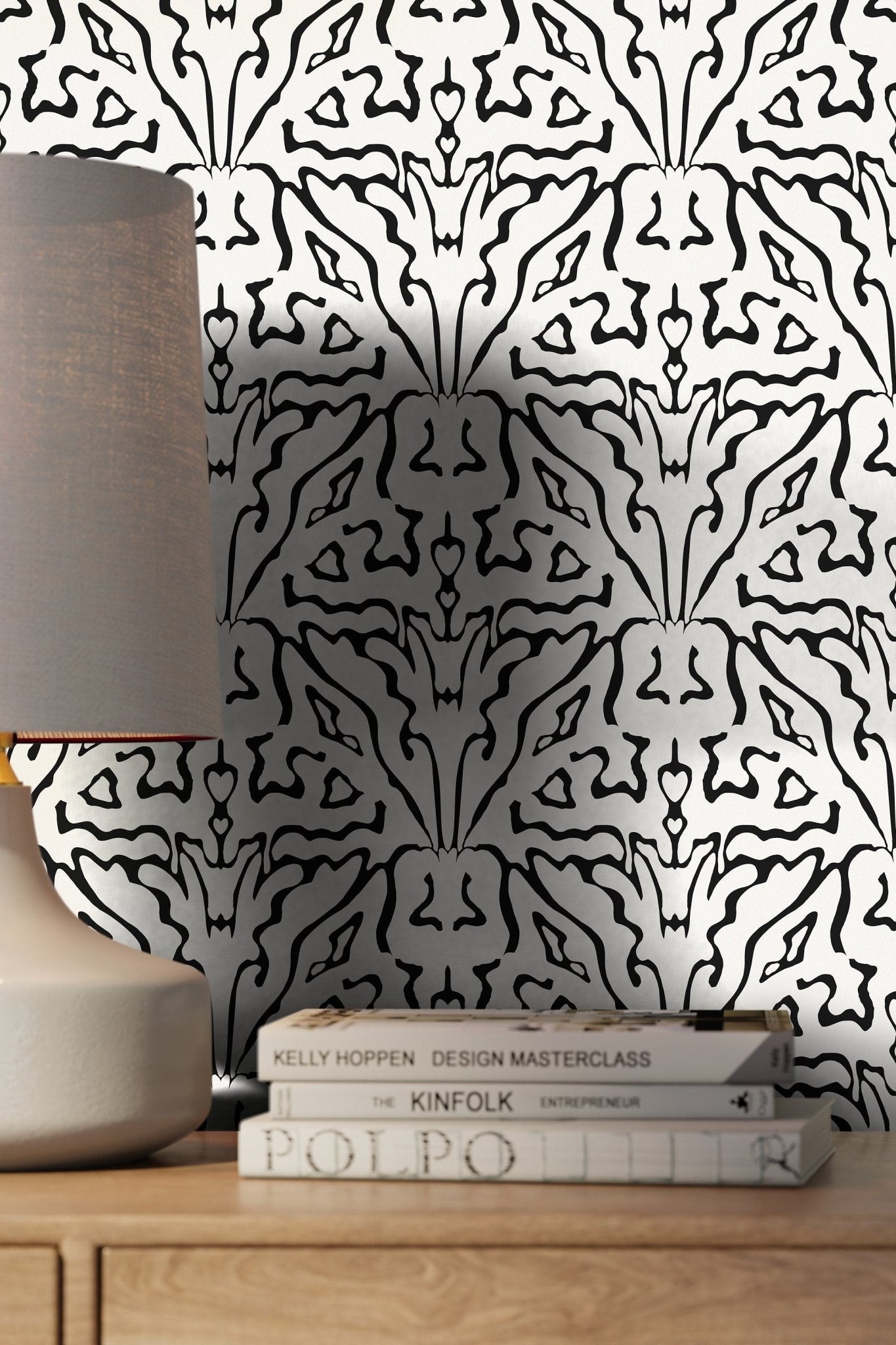 Elegant Damask Wallpaper - C859 - WallTrend