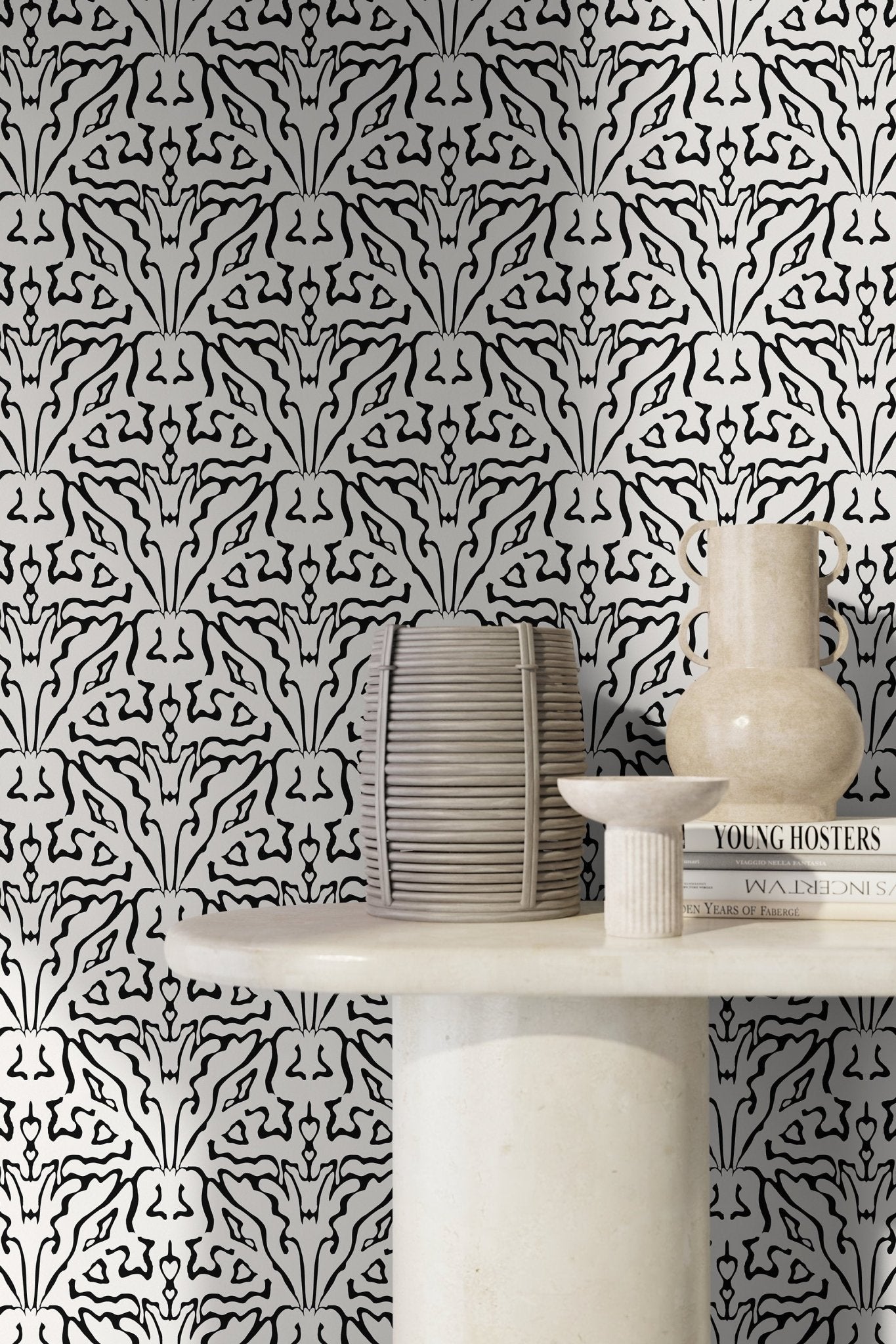 Elegant Damask Wallpaper - C859 - WallTrend
