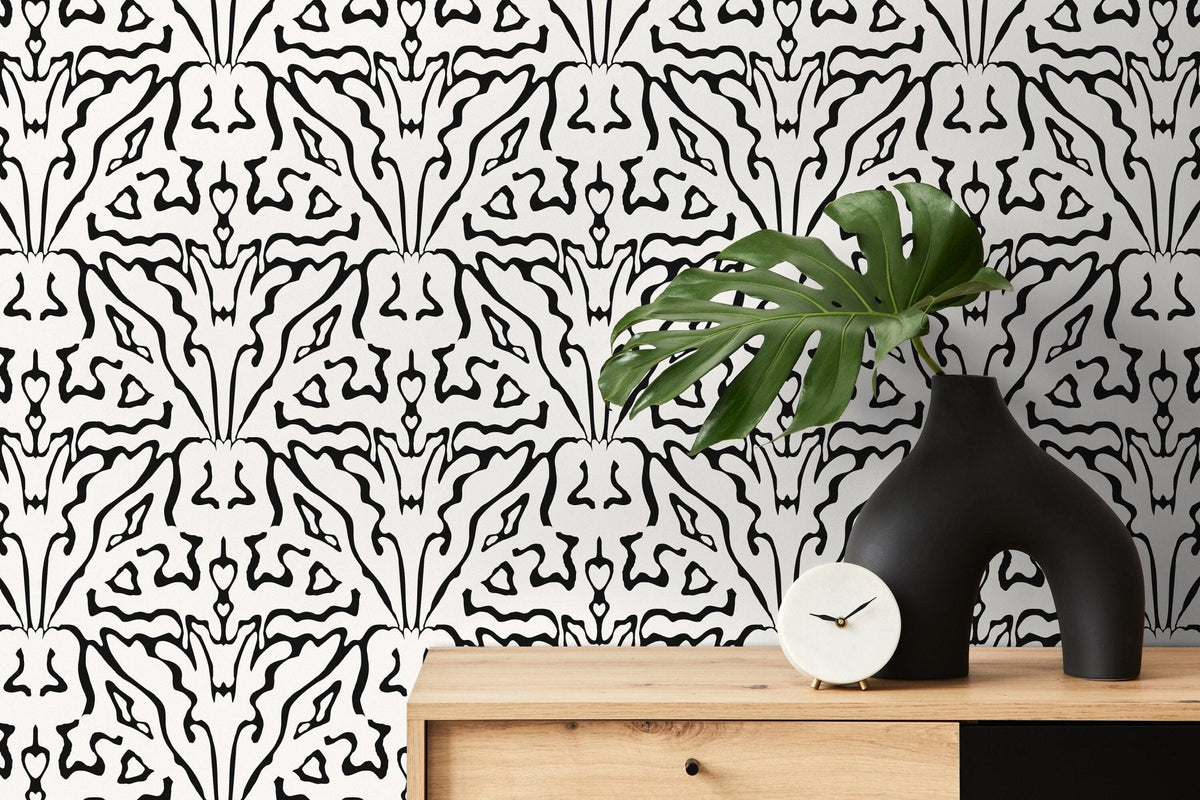 Elegant Damask Wallpaper - C859 - WallTrend