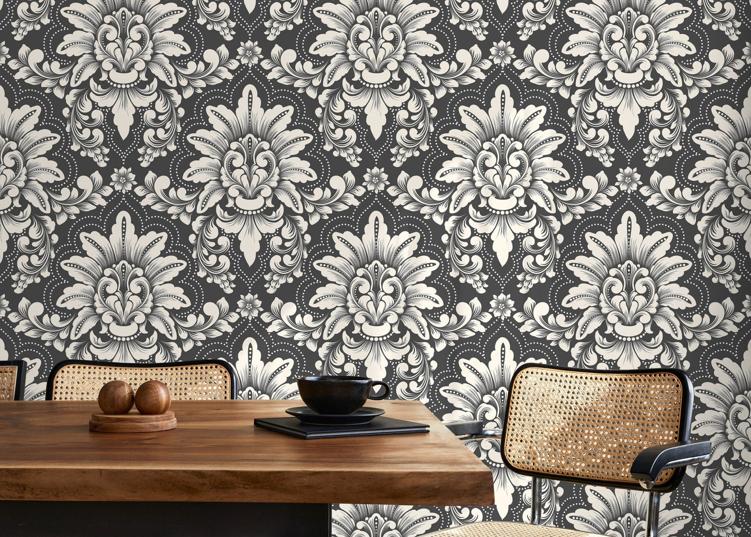 Elegant Damask Wallpaper - D063 - WallTrend