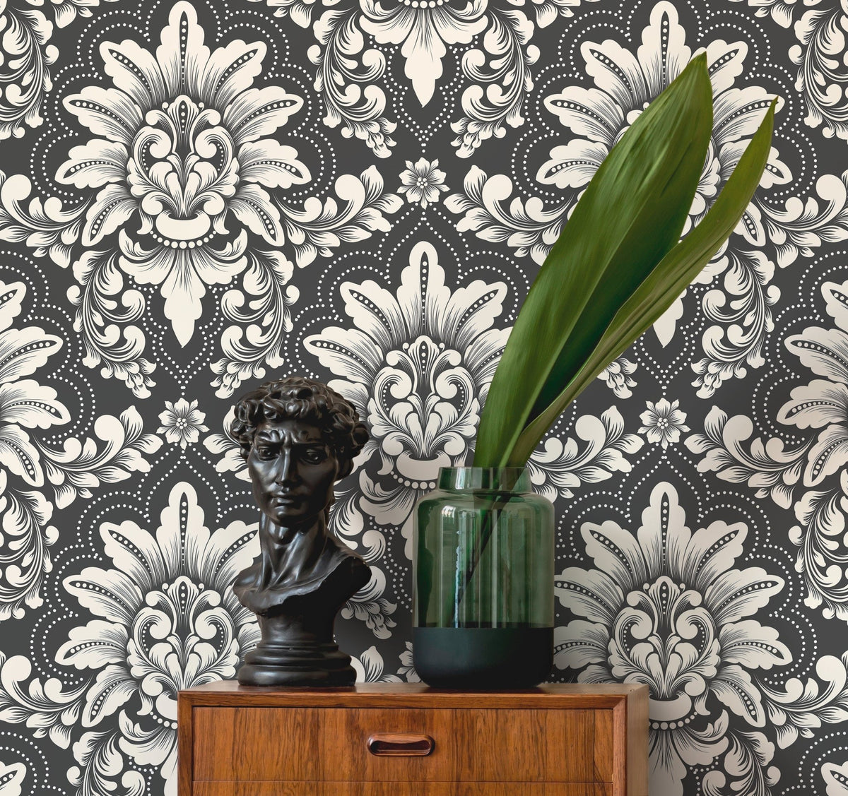 Elegant Damask Wallpaper - D063 - WallTrend