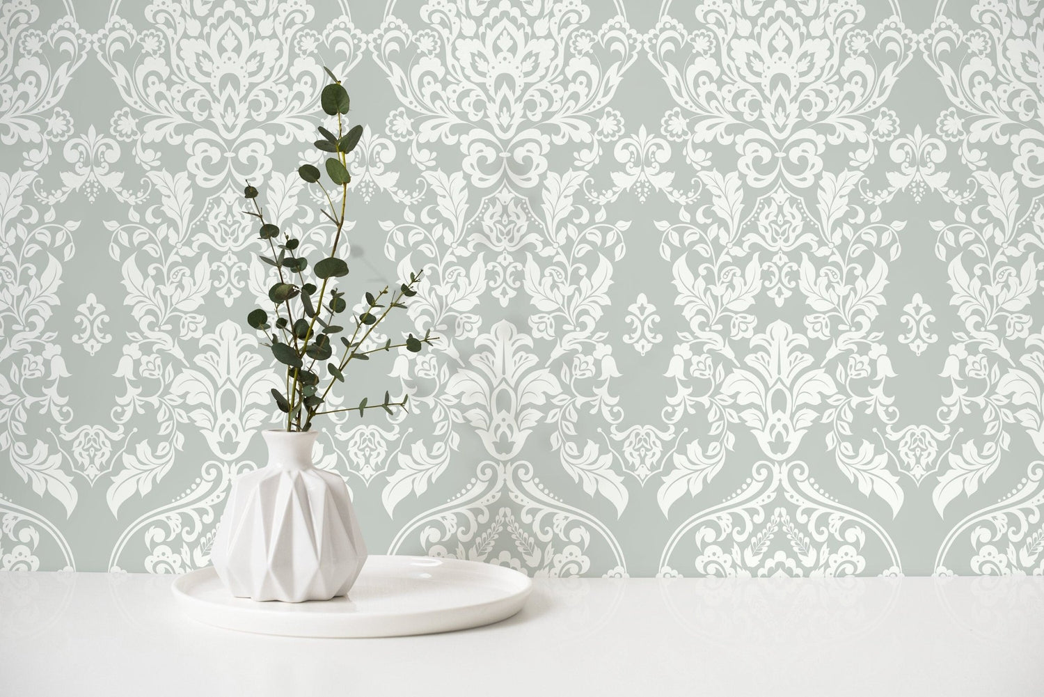 Elegant Damask Wallpaper - D074 - WallTrend