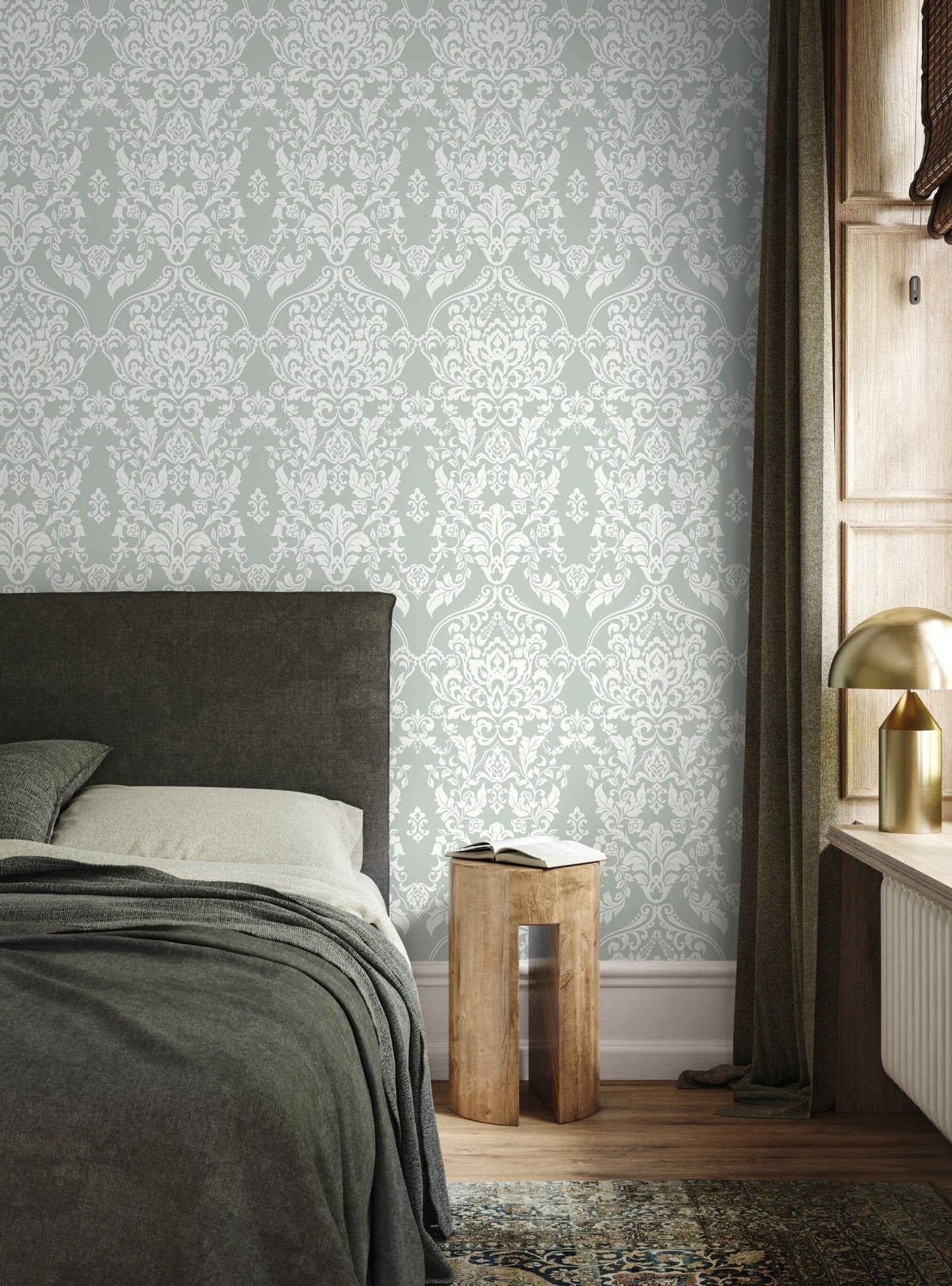 Elegant Damask Wallpaper - D074 - WallTrend