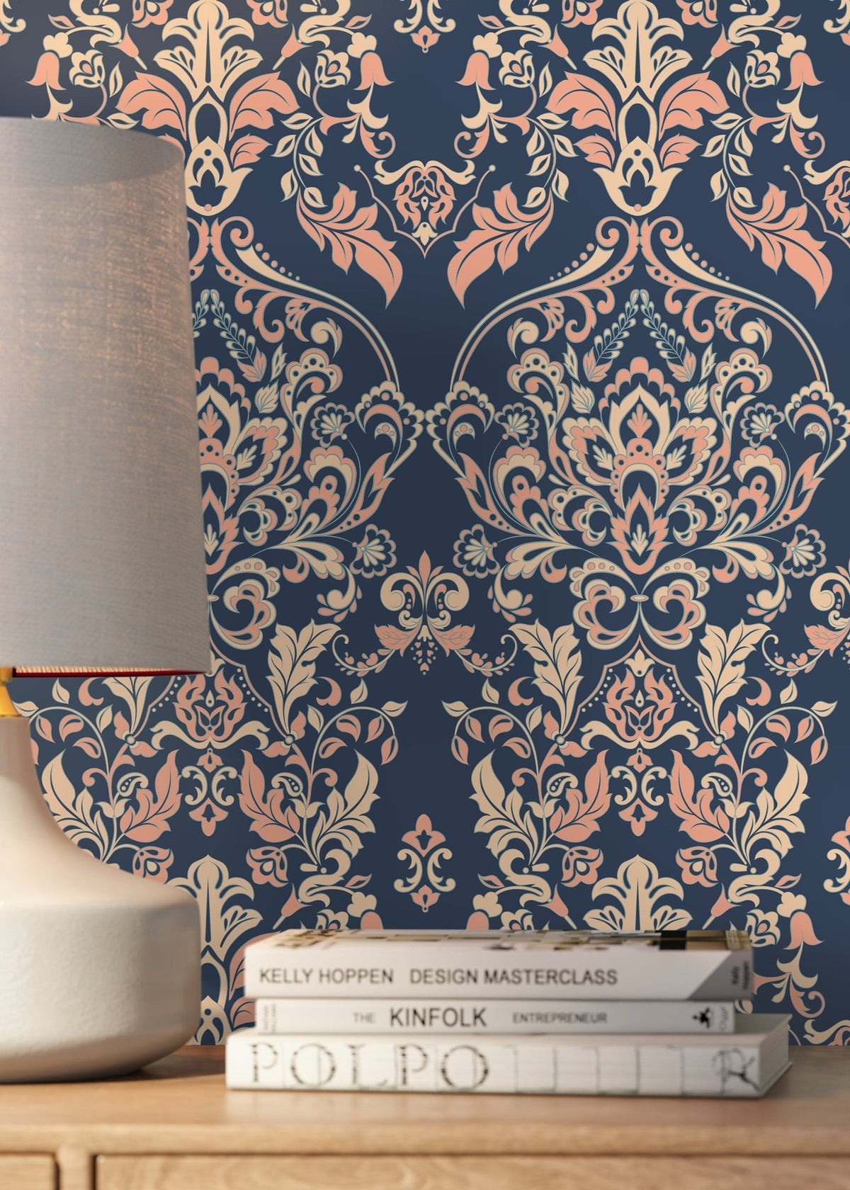 Elegant Damask Wallpaper - D075 - WallTrend