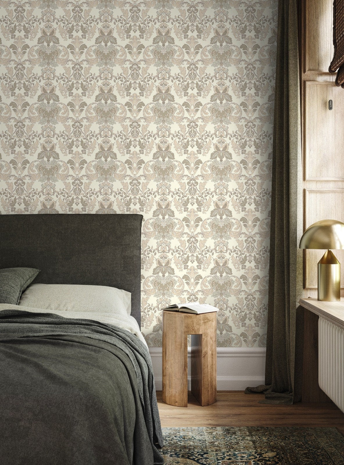 Elegant Damask Wallpaper - D093 - WallTrend