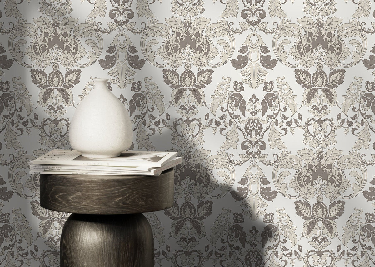 Elegant Damask Wallpaper - D098 - WallTrend