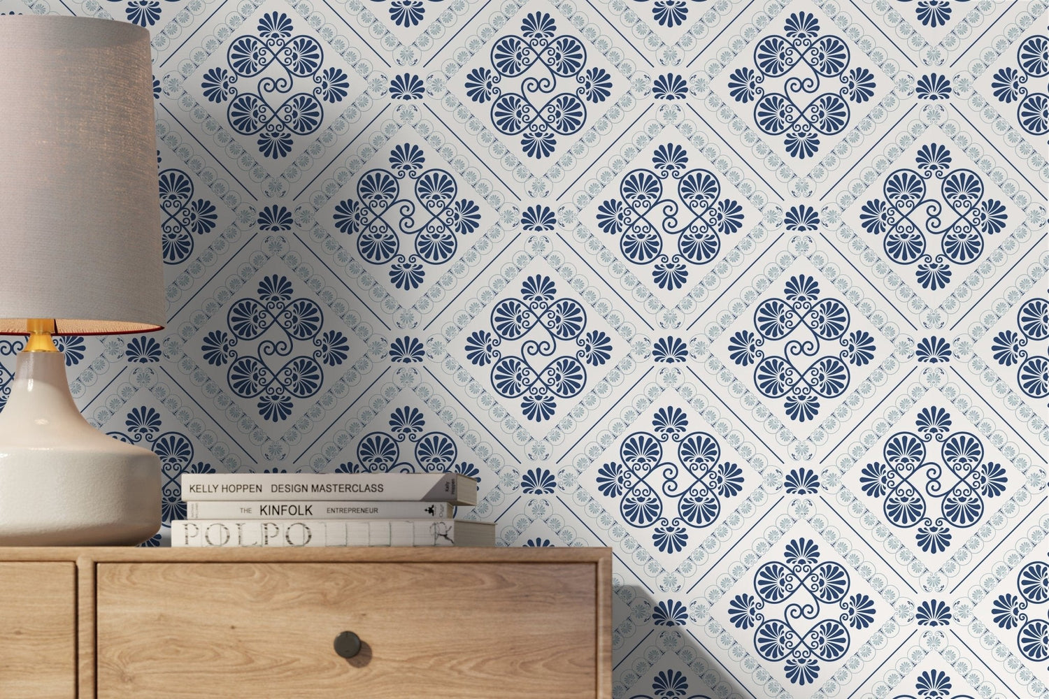 Elegant Damask Wallpaper - D136 - WallTrend
