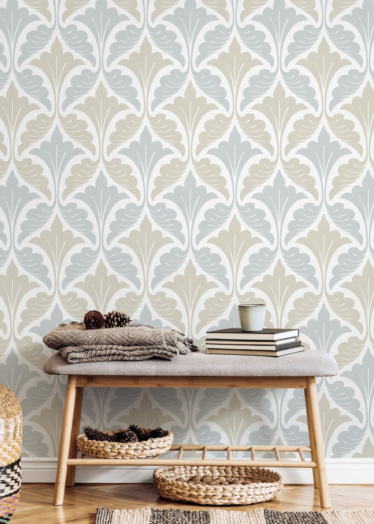 Elegant Damask Wallpaper - D190 - WallTrend