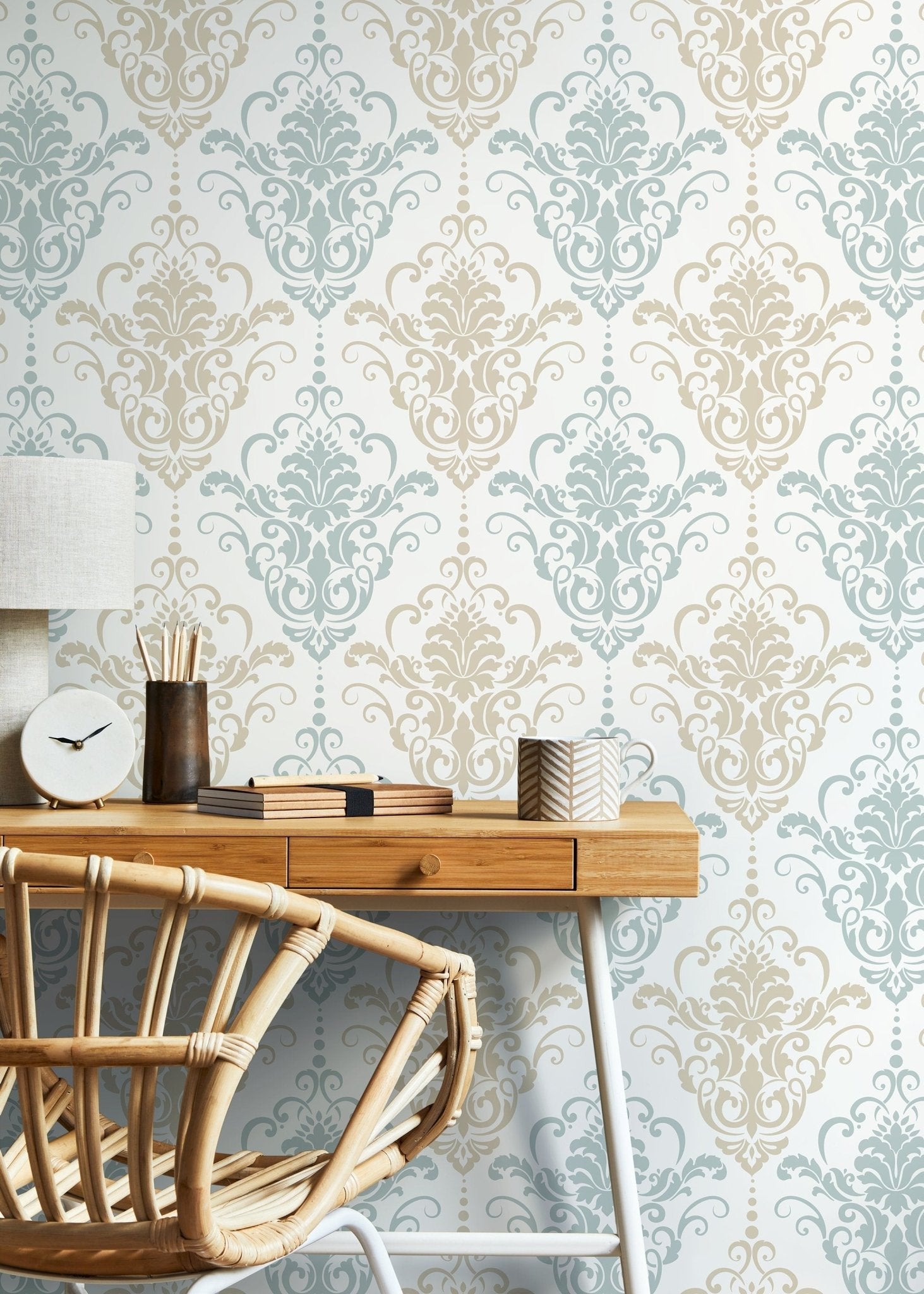 Elegant Damask Wallpaper - D194 - WallTrend