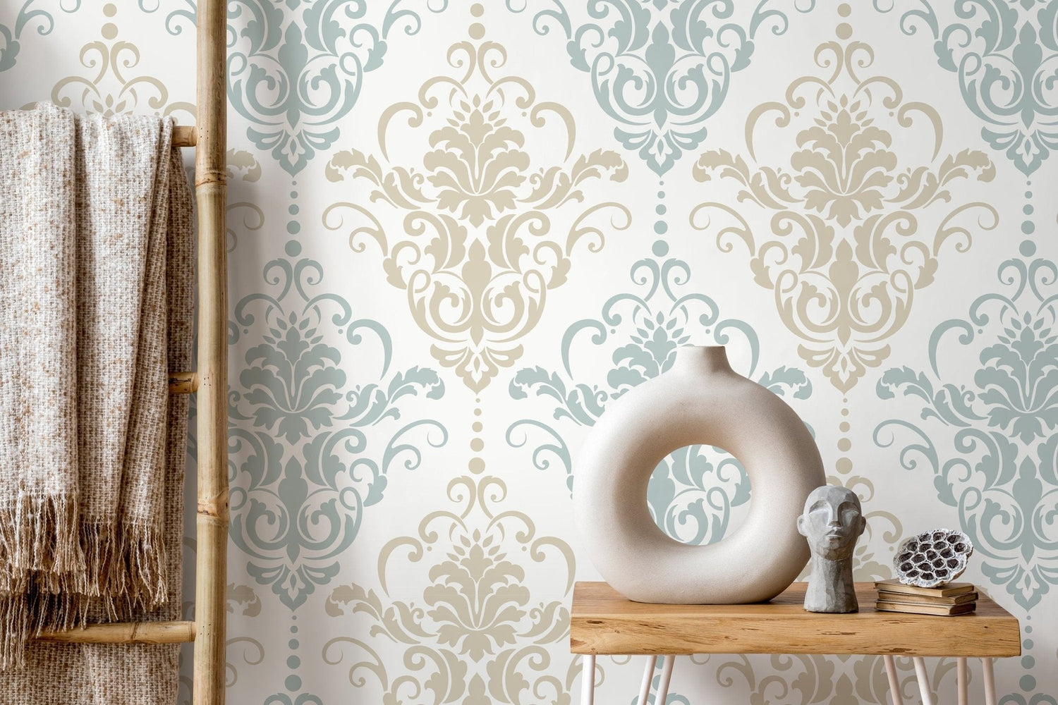 Elegant Damask Wallpaper - D194 - WallTrend