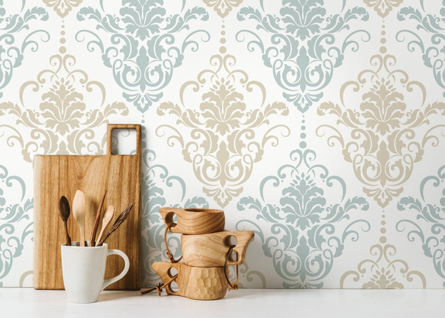 Elegant Damask Wallpaper - D194 - WallTrend