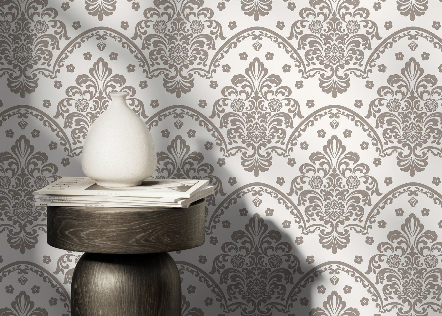 Elegant Damask Wallpaper - D197 - WallTrend