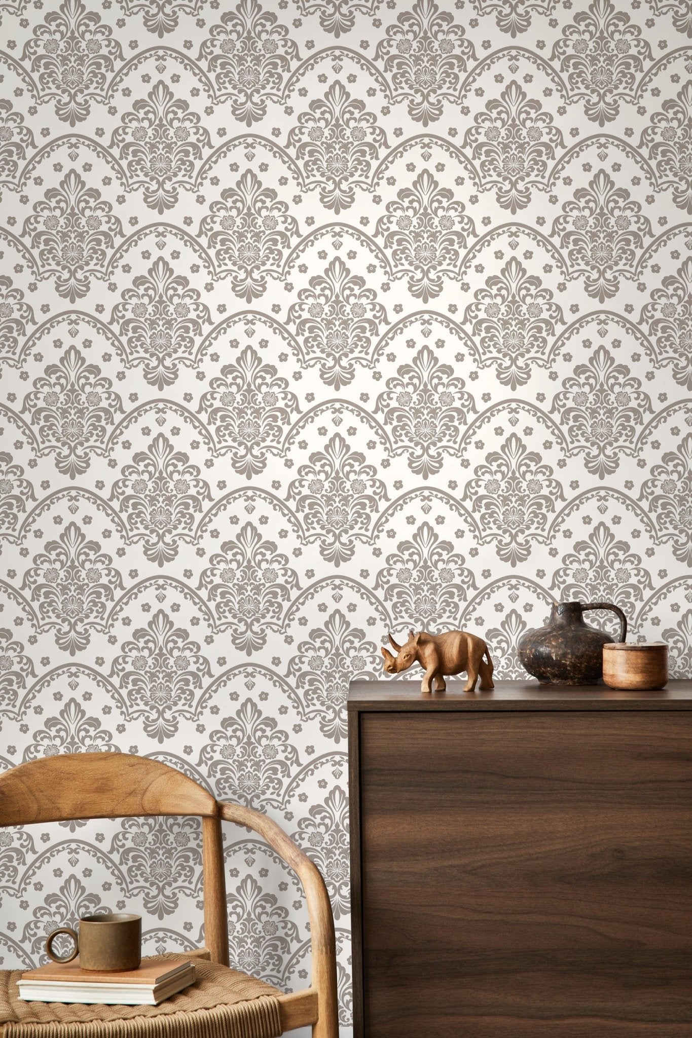Elegant Damask Wallpaper - D197 - WallTrend