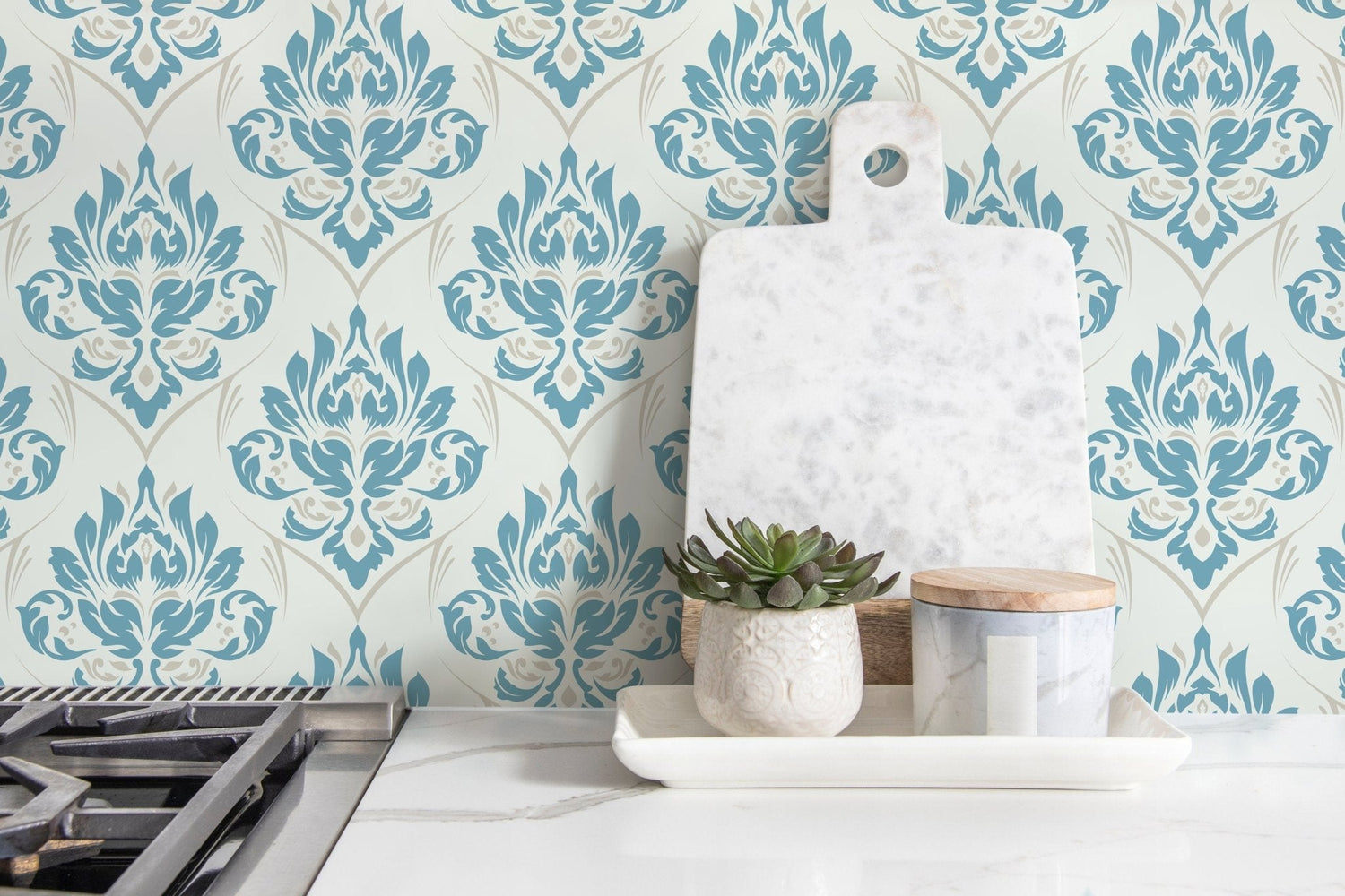 Elegant Damask Wallpaper - D228 - WallTrend