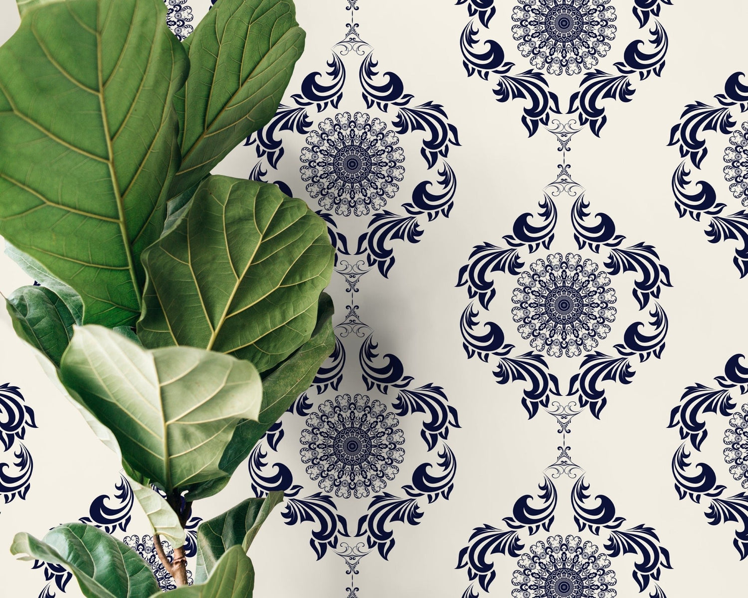 Elegant Damask Wallpaper - D231 - WallTrend