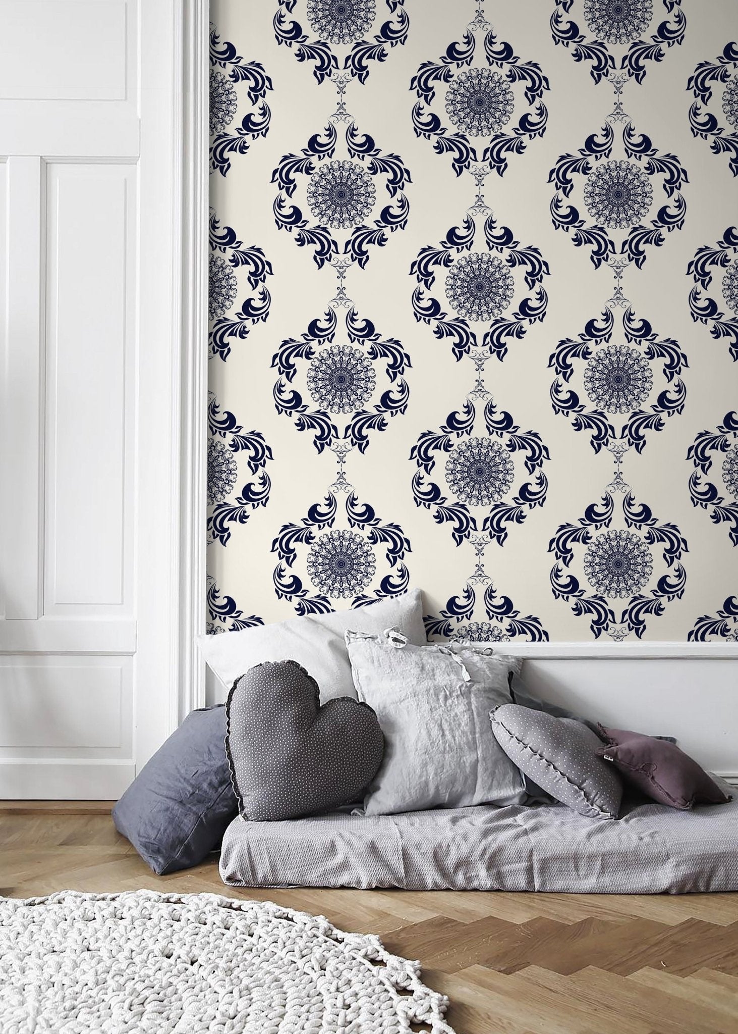 Elegant Damask Wallpaper - D231 - WallTrend