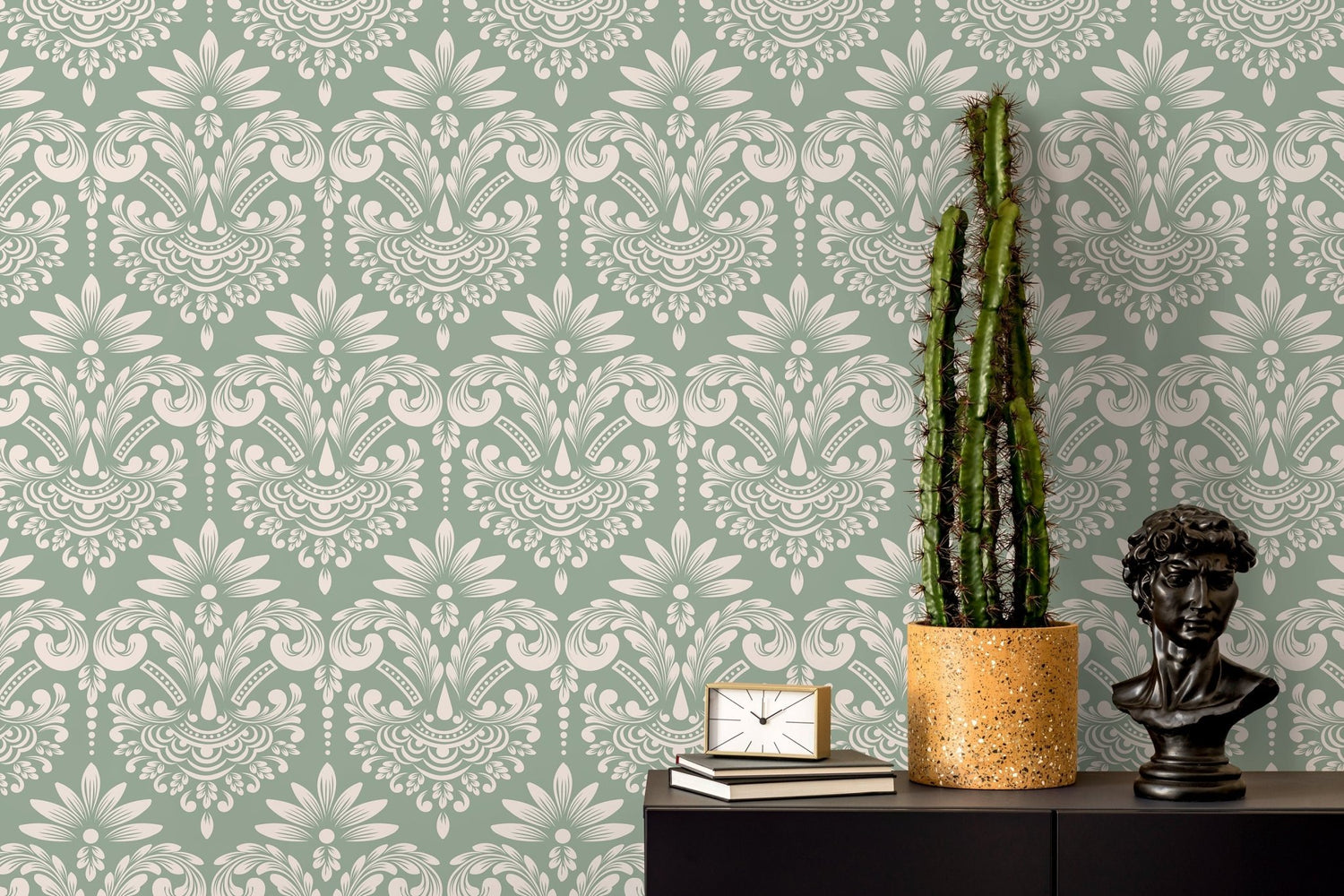 Elegant Damask Wallpaper - D251 - WallTrend