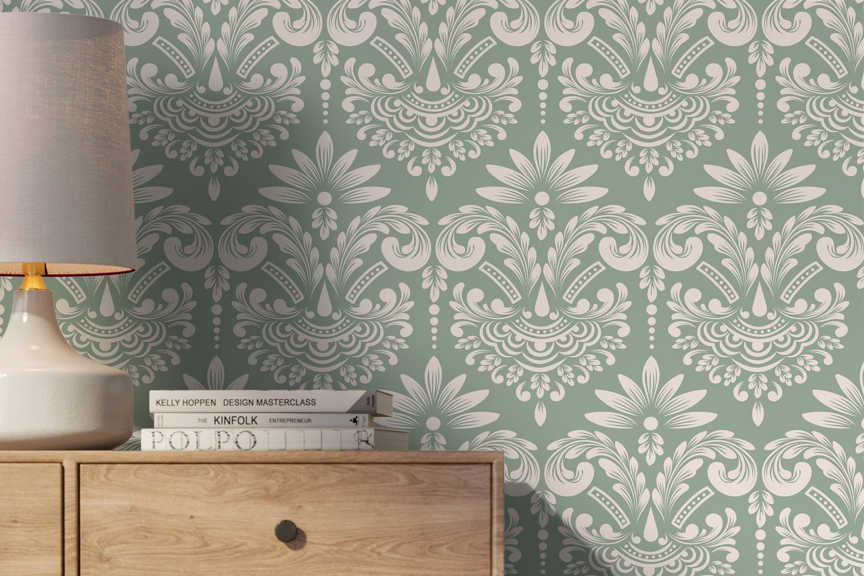 Elegant Damask Wallpaper - D251 - WallTrend