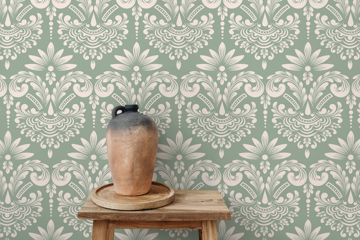 Elegant Damask Wallpaper - D251 - WallTrend