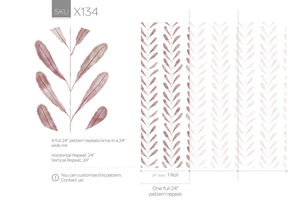 Elegant Feather Motif Wallpaper - X134 - WallTrend