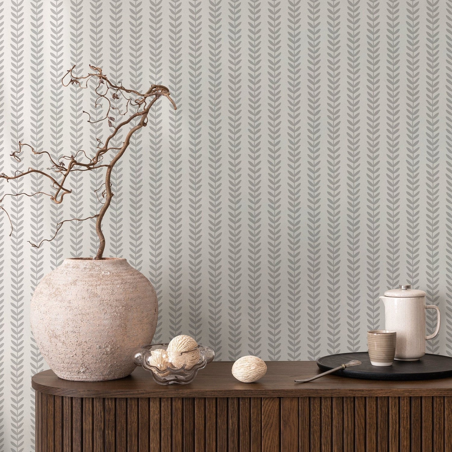 Elegant Fern Pattern Wallpaper - A700 - WallTrend