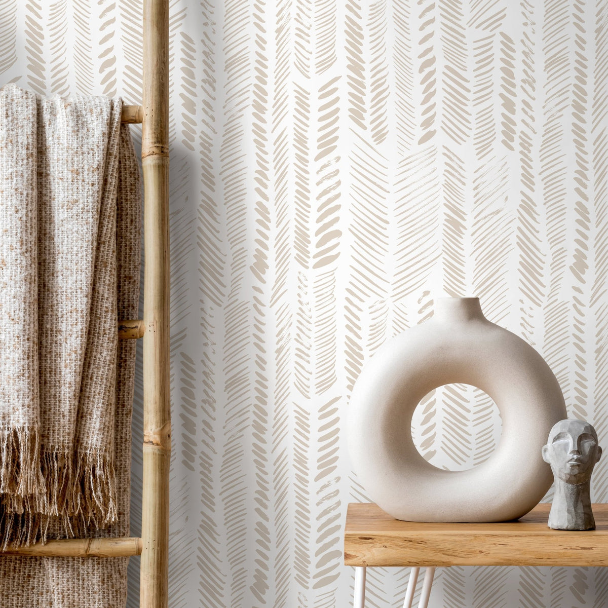 Elegant Fern Pattern Wallpaper - C357 - WallTrend