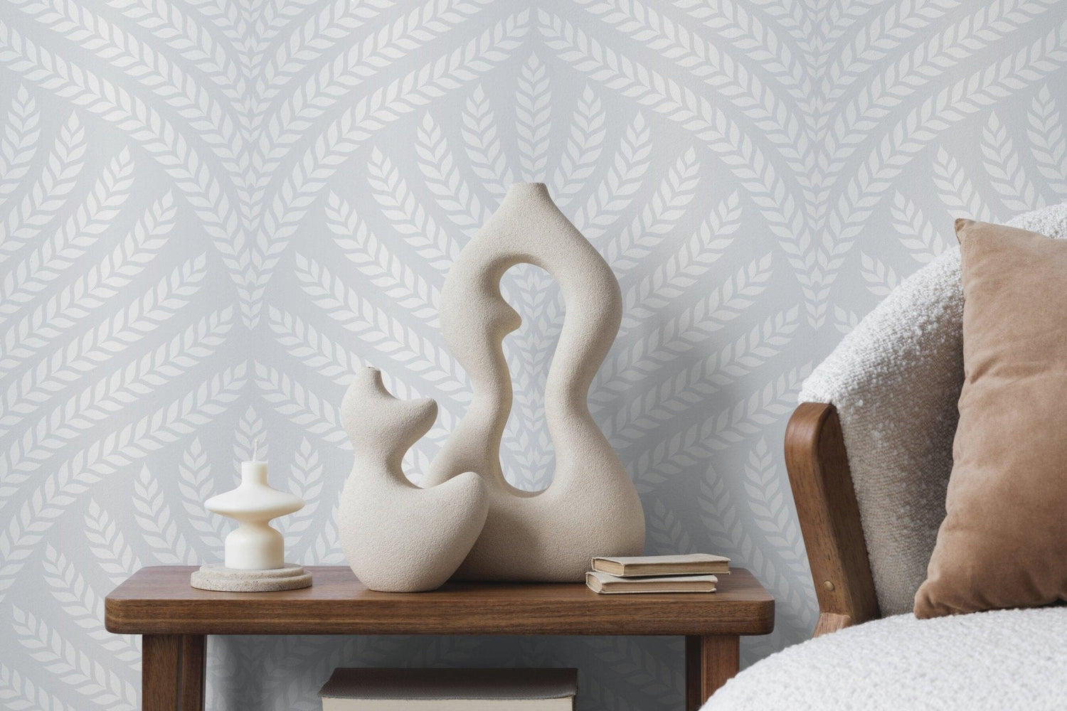 Elegant Fern Pattern Wallpaper - C420 - WallTrend