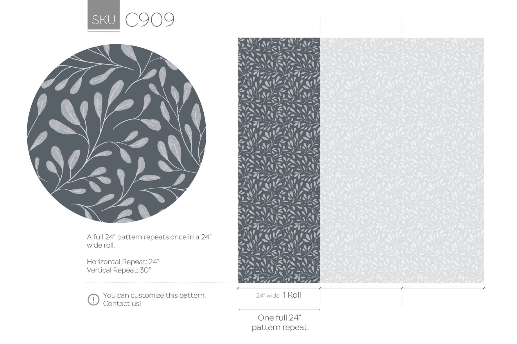 Elegant Flora Wallpaper - C909 - WallTrend