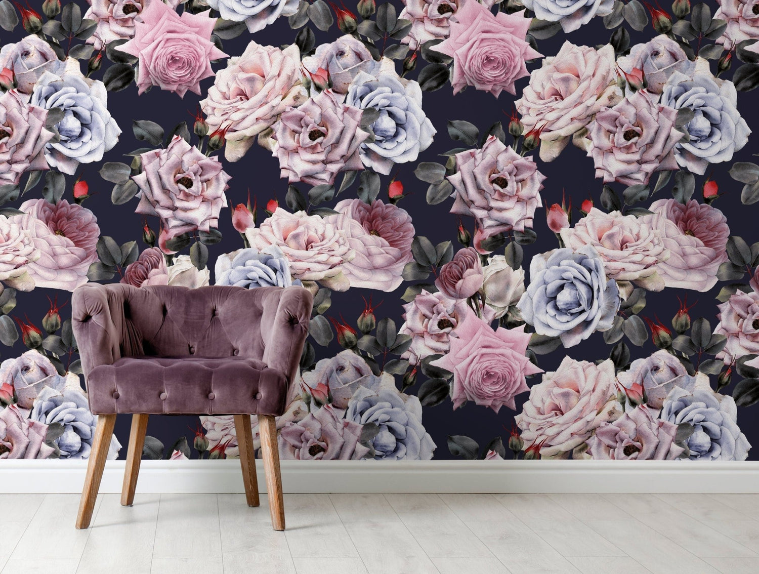 Elegant Floral Arrangement Wallpaper - B184 - WallTrend