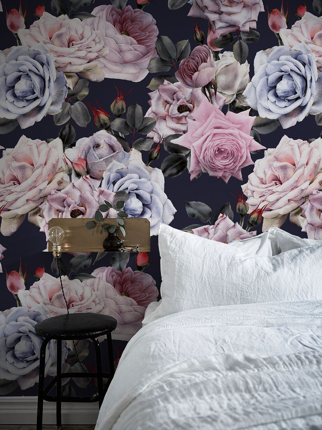 Elegant Floral Arrangement Wallpaper - B184 - WallTrend