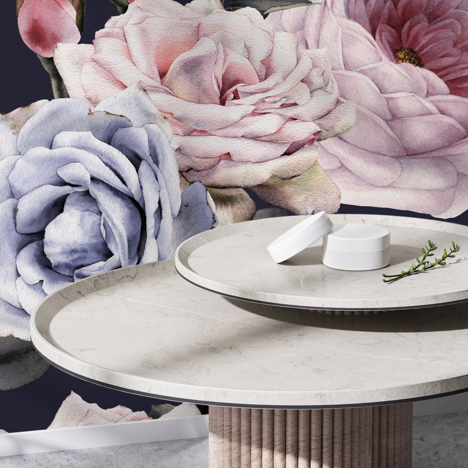 Elegant Floral Arrangement Wallpaper - B184 - WallTrend