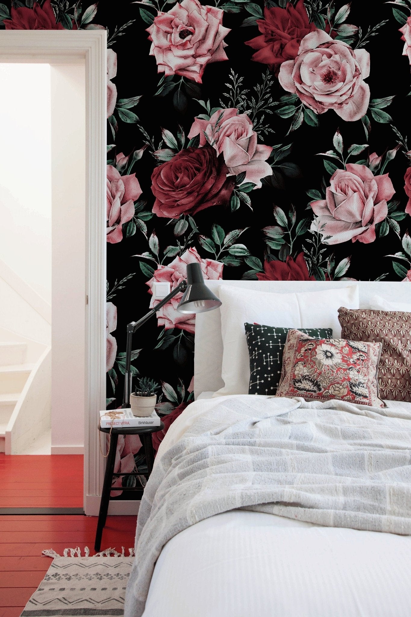 Elegant Floral Arrangement Wallpaper - B222 - WallTrend