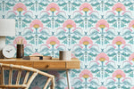 Elegant Floral Art Nouveau Wallpaper - D237 - WallTrend