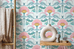Elegant Floral Art Nouveau Wallpaper - D237 - WallTrend