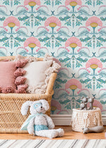 Elegant Floral Art Nouveau Wallpaper - D237 - WallTrend