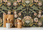 Elegant Floral Art Nouveau Wallpaper - D408 - WallTrend