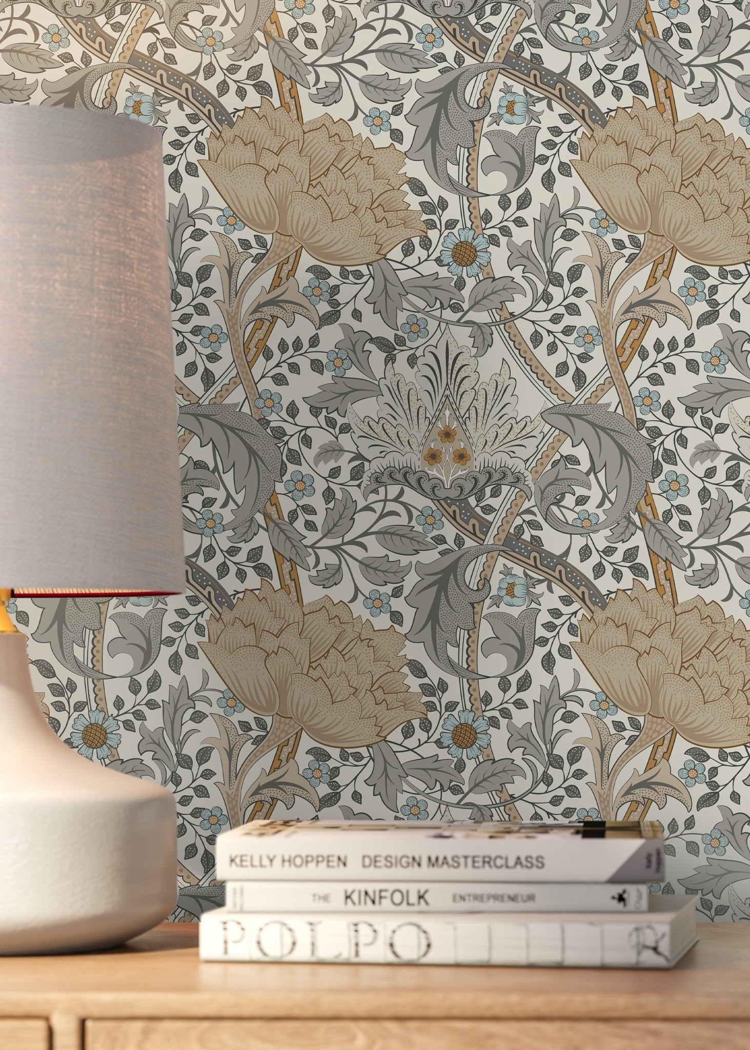 Elegant Floral Artistry Wallpaper - C992 - WallTrend