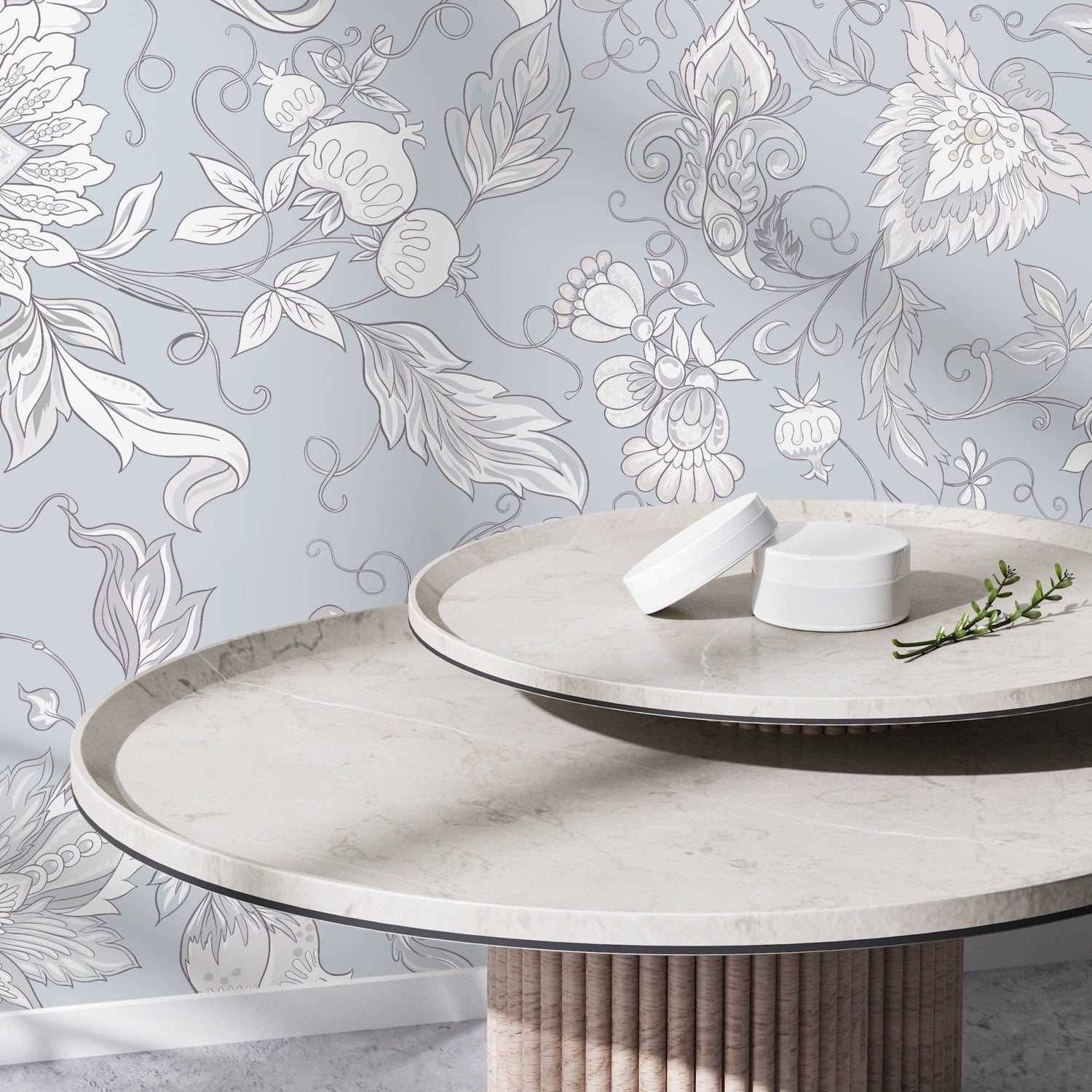 Elegant Floral Bliss Wallpaper - D276 - WallTrend