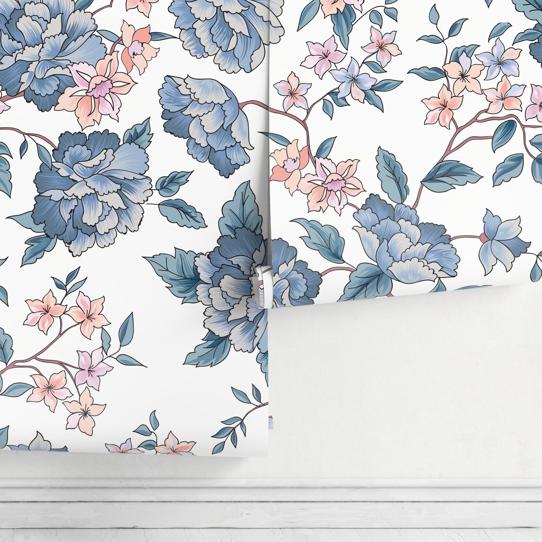 Elegant Floral Bloom Wallpaper - A594 - WallTrend