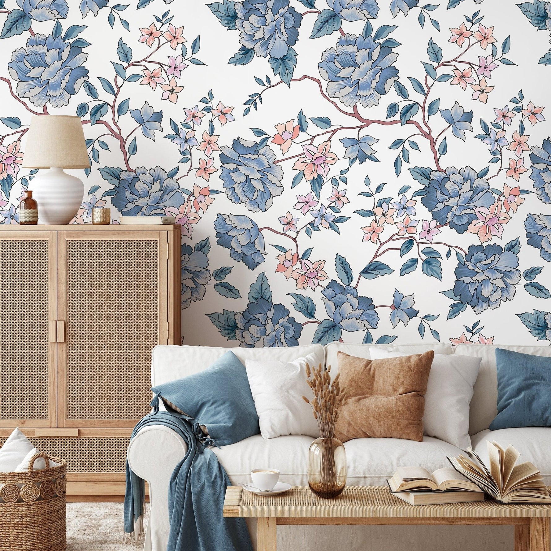 Elegant Floral Bloom Wallpaper - A594 - WallTrend