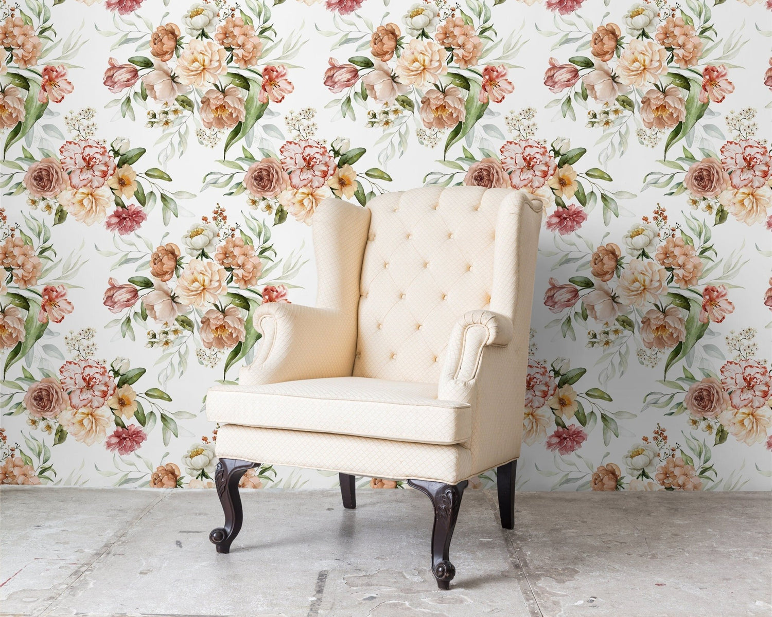 Elegant Floral Bloom Wallpaper - C825 - WallTrend