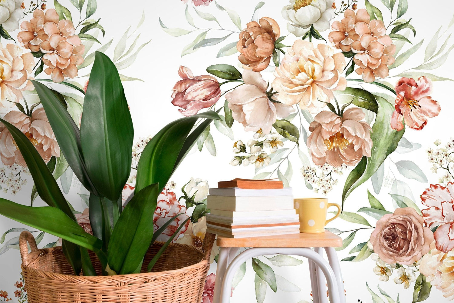 Elegant Floral Bloom Wallpaper - C825 - WallTrend