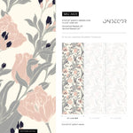 Elegant Floral Blossom Wallpaper - A829 - WallTrend