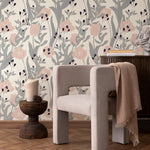 Elegant Floral Blossom Wallpaper - A829 - WallTrend