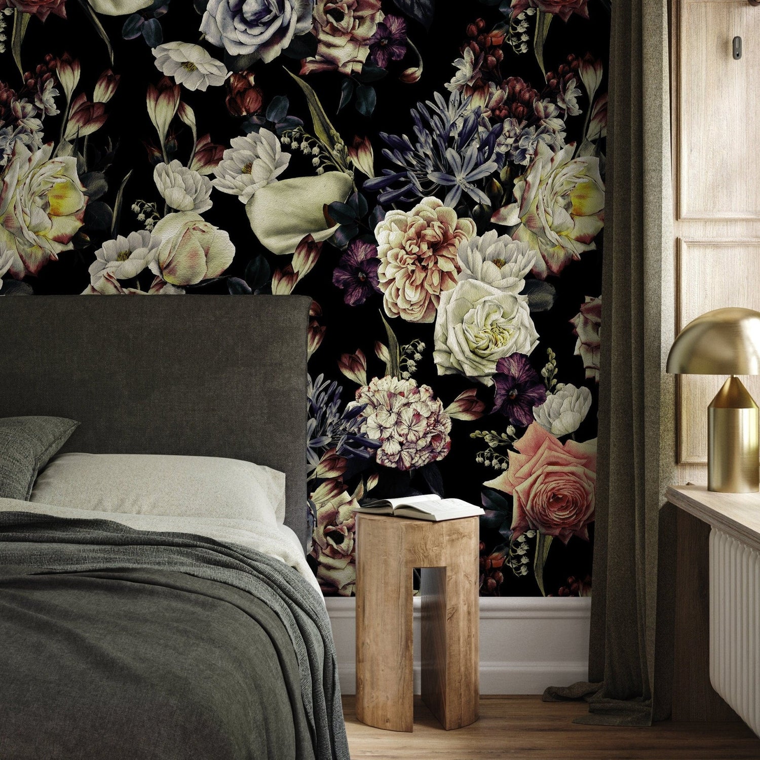 Elegant Floral Bouquet Wallpaper - A841 - WallTrend