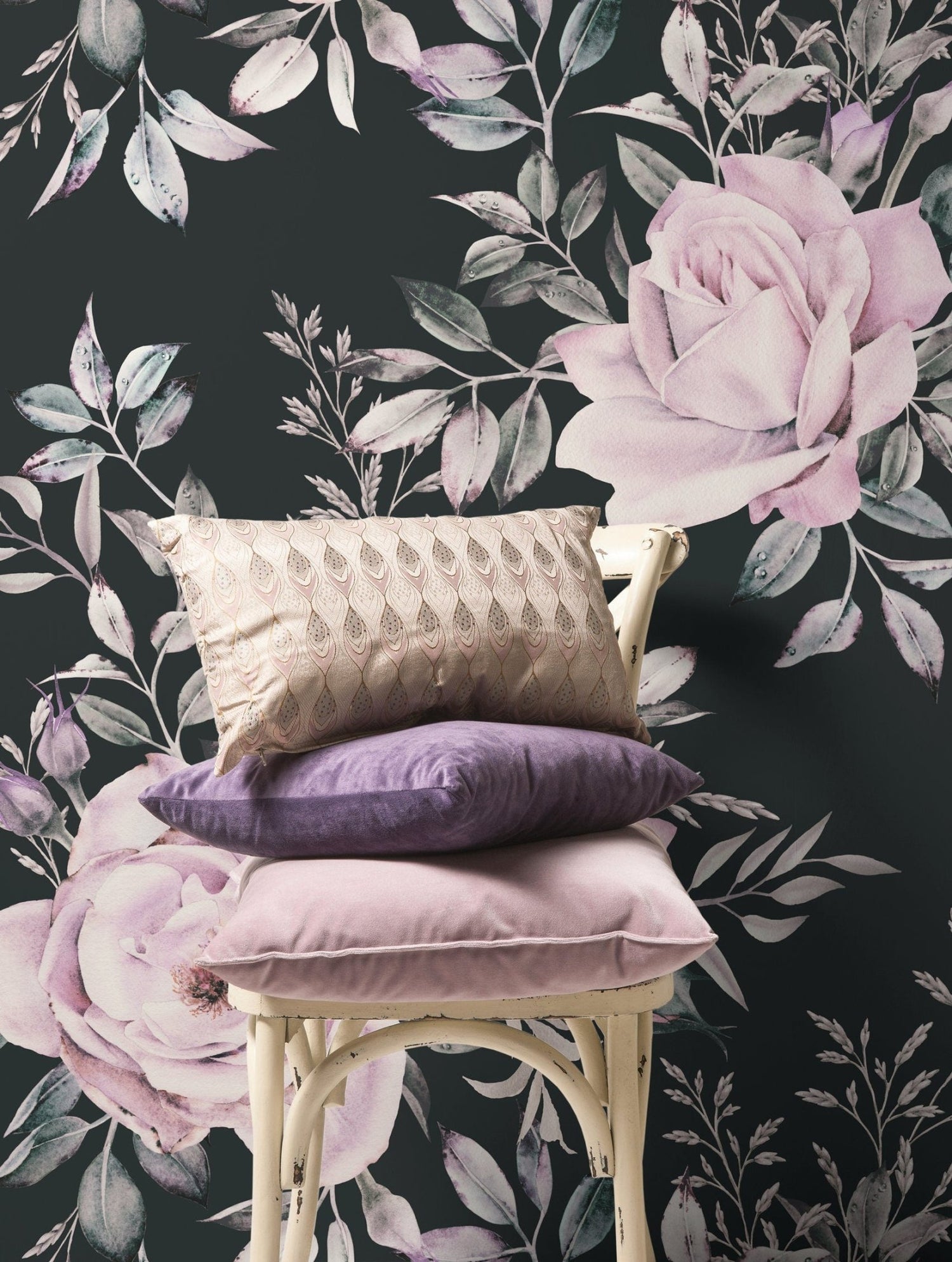 Elegant Floral Bouquet Wallpaper - B224 - WallTrend