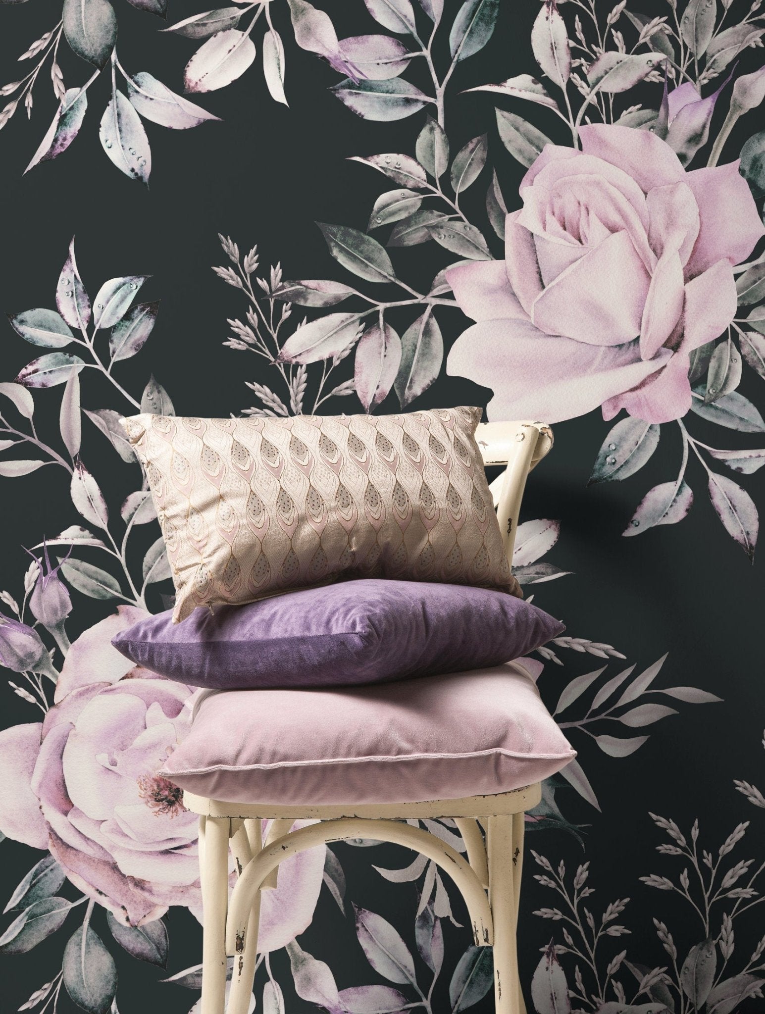 Elegant Floral Bouquet Wallpaper - B224 - WallTrend
