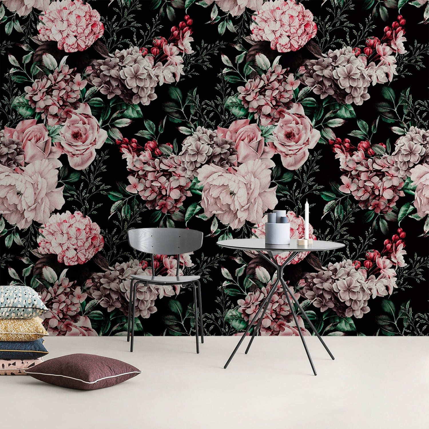 Elegant Floral Bouquet Wallpaper - B225 - WallTrend
