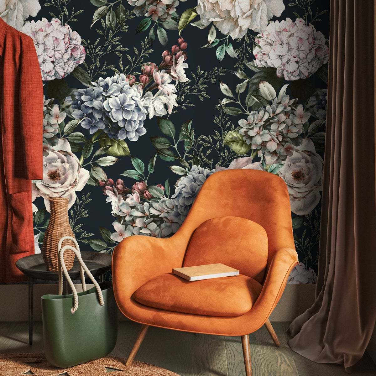 Elegant Floral Bouquet Wallpaper - B231 - WallTrend